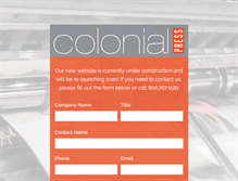 Tablet Screenshot of colonialpressintl.com